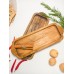 Тарелка из дуба для подачи хлеба, сыра и закусок,  Эйла (светлый дуб) 
